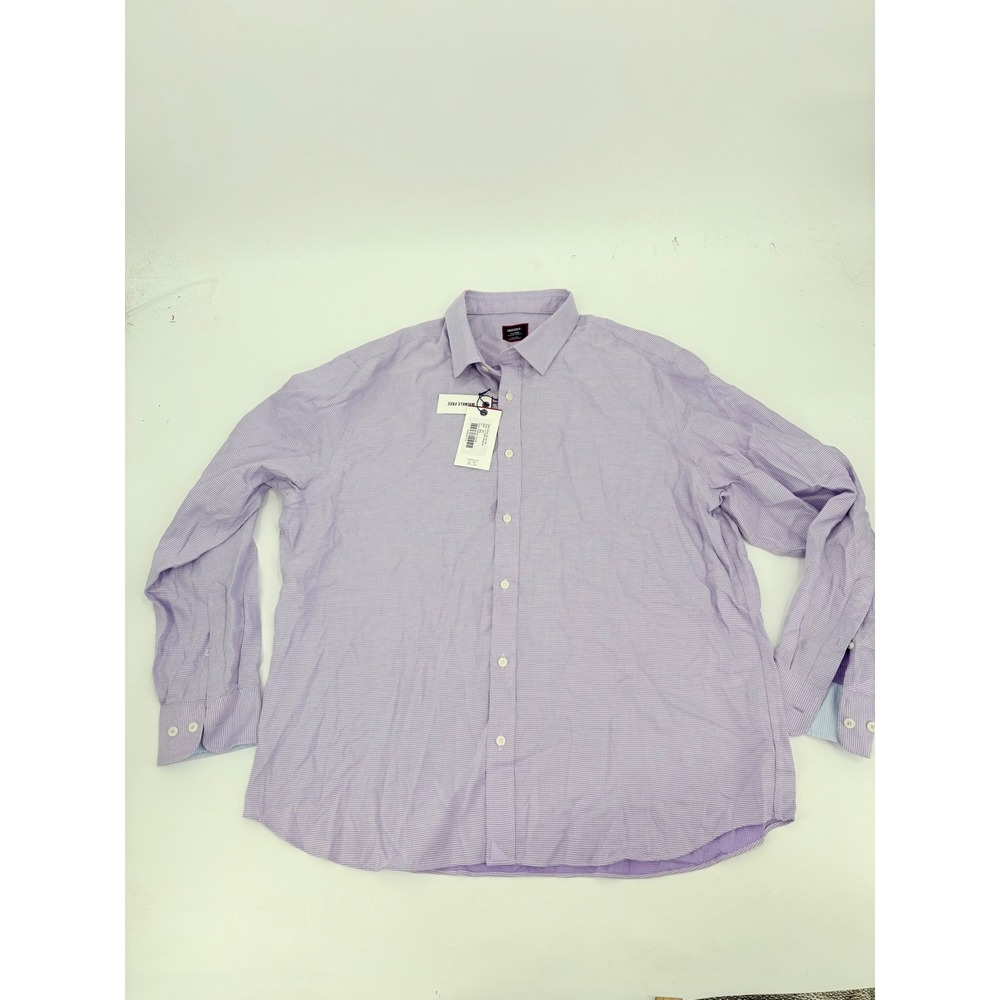 UNTUCKit Burke Wrinkle Free Shirt Mens XXL Regular Fit Purple Paisley Button